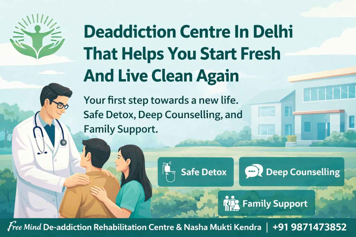 Deaddiction Centre In Delhi That Helps You Start Fresh And Live Clean Again
