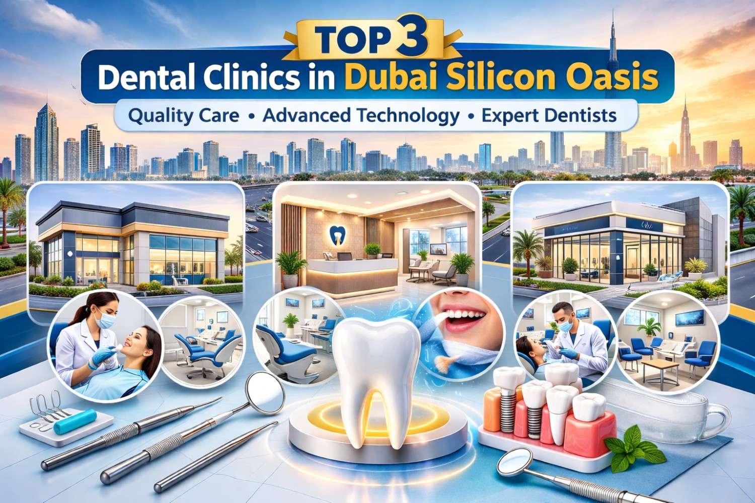 Top 3 Dental Clinics in Dubai Silicon Oasis for Quality Dental Care