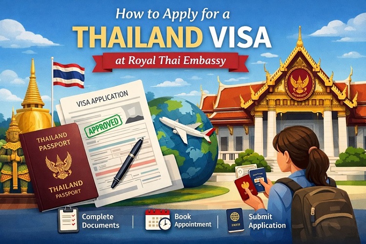 Apply for a Thailand eVisa at Royal Thai Embassy