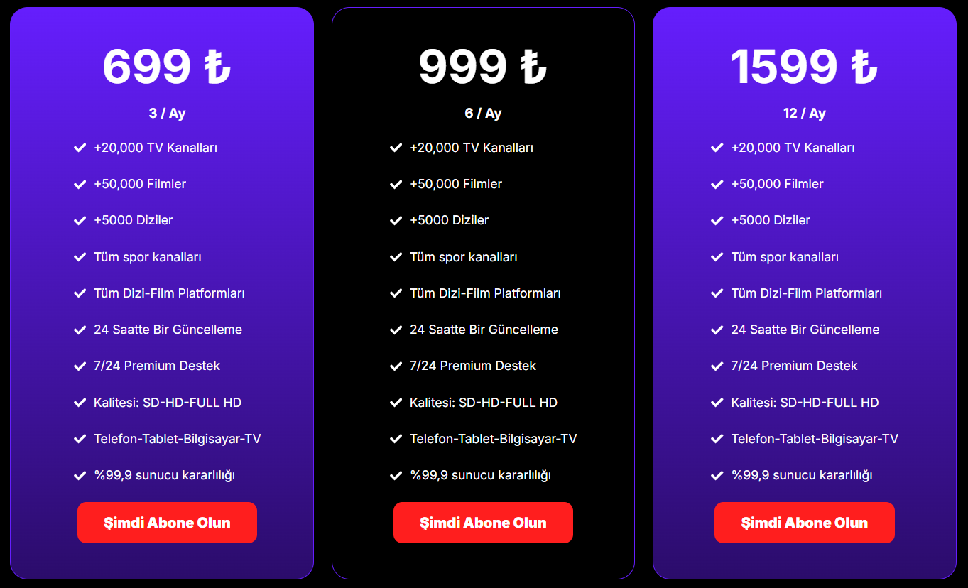 IPTV Satın Al 2026 T&uuml;rkiye'nin En G&uuml;venilir IPTV Adresi