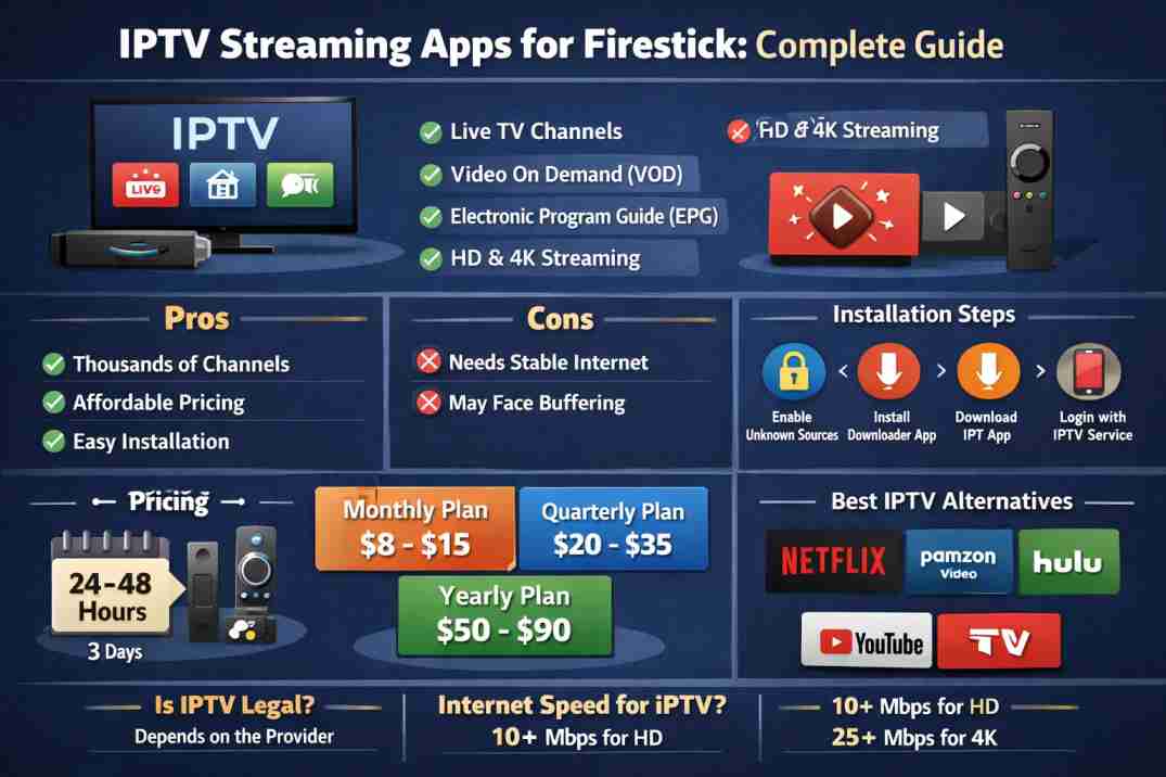 Best IPTV Streaming Apps for Firestick &ndash; Complete Guide