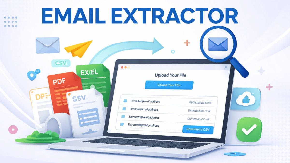 Email Extractor Online &ndash; Extract Emails from Files and Text Instantly