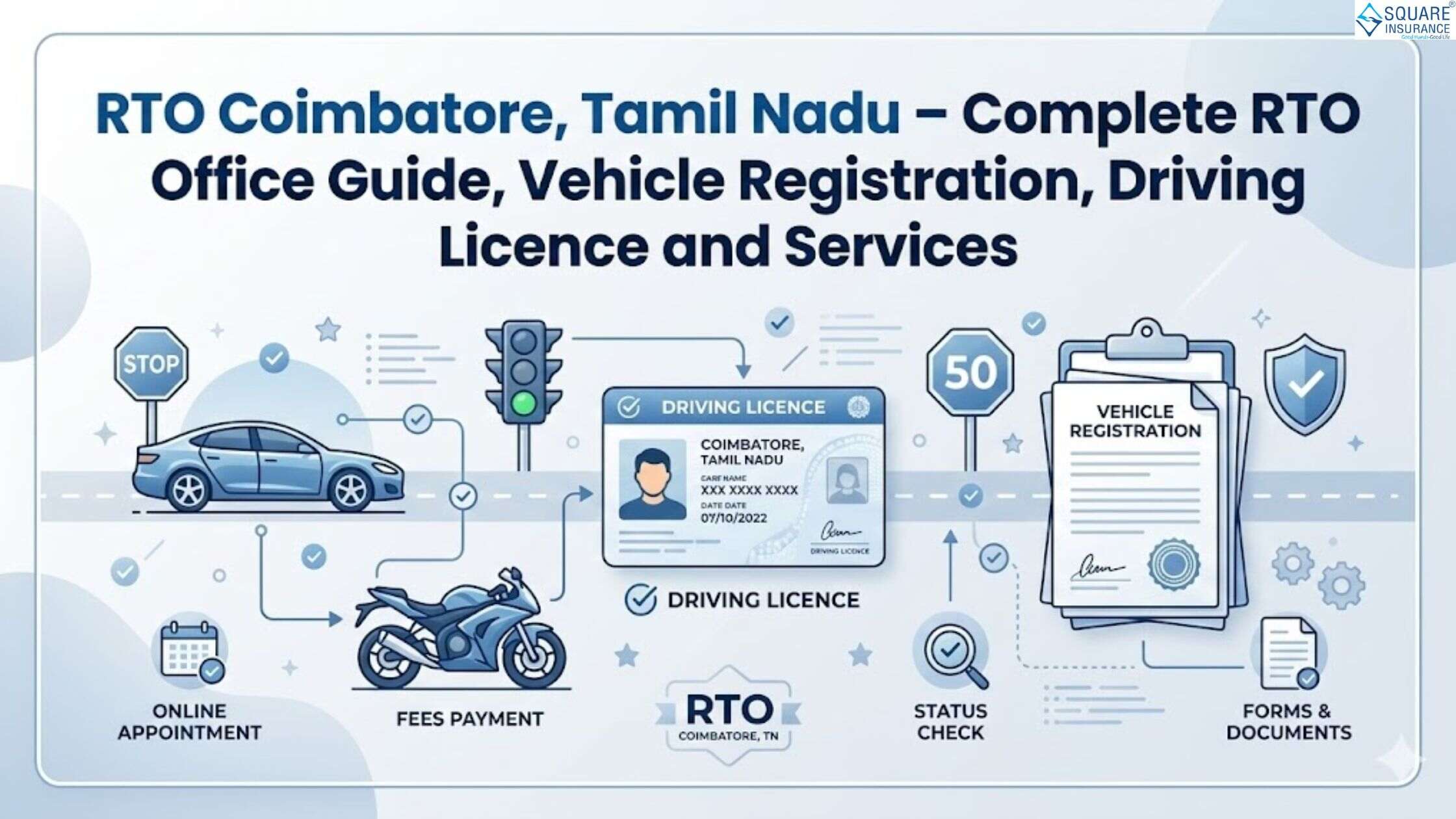 RTO Coimbatore, Tamil Nadu &ndash; Complete RTO Office Guide, Vehicle Registration, Driving Licence and Se