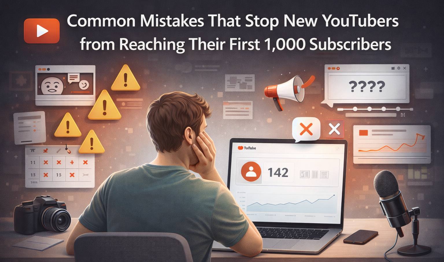 Common Mistakes That Stop New YouTubers from Reaching Their First 1,000 Subscribers