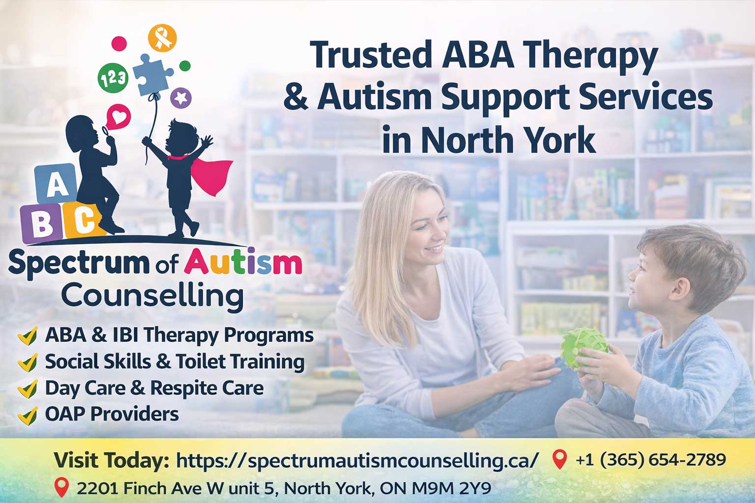Spectrum of Autism Counselling in North York &ndash; Trusted ABA Therapy & Autism Support Services