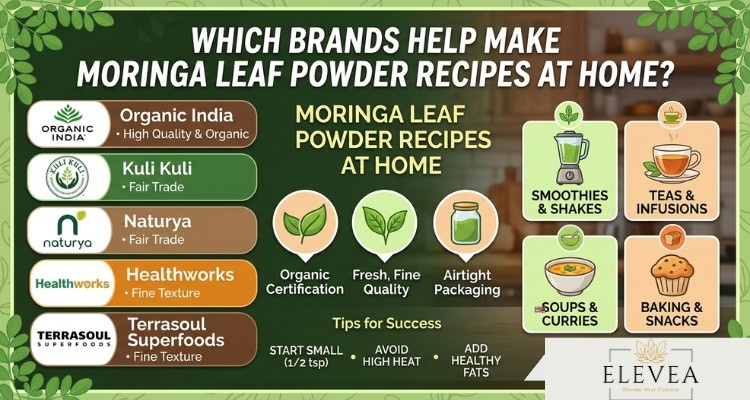 Which Brands Help Make Moringa Leaf Powder Recipes at Home?