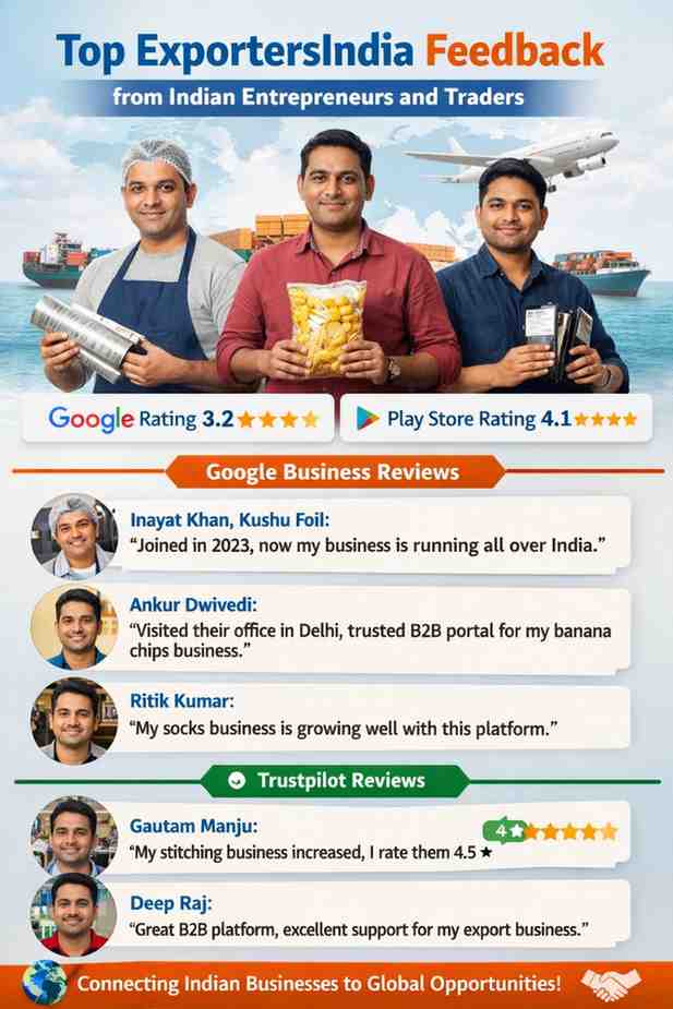 Top ExportersIndia Feedback from Indian Entrepreneurs and Traders