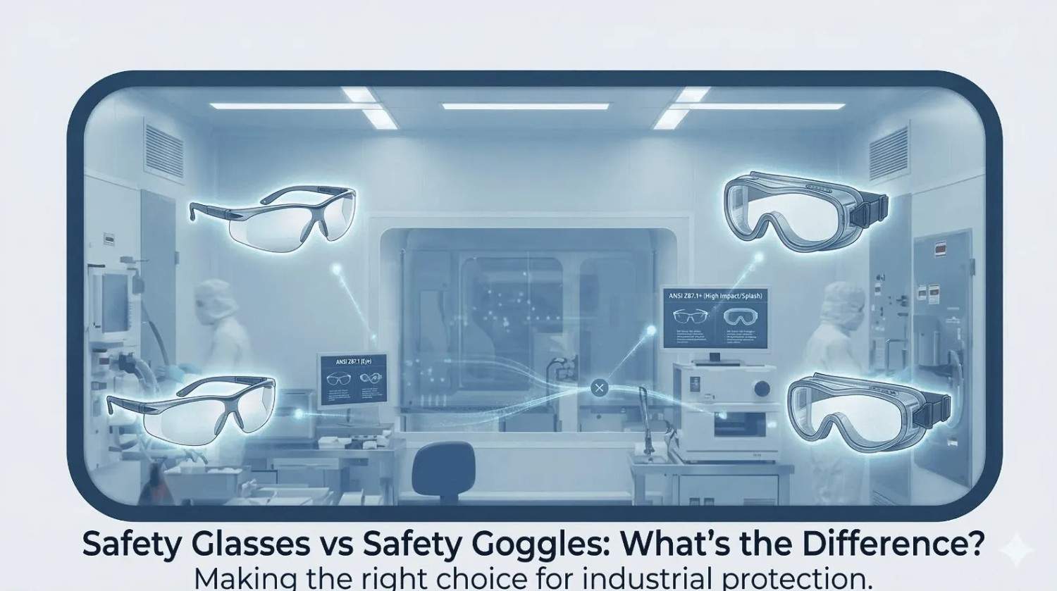 Safety Glasses vs Safety Goggles: Which One&rsquo;s Right for Your Cleanroom or Lab?