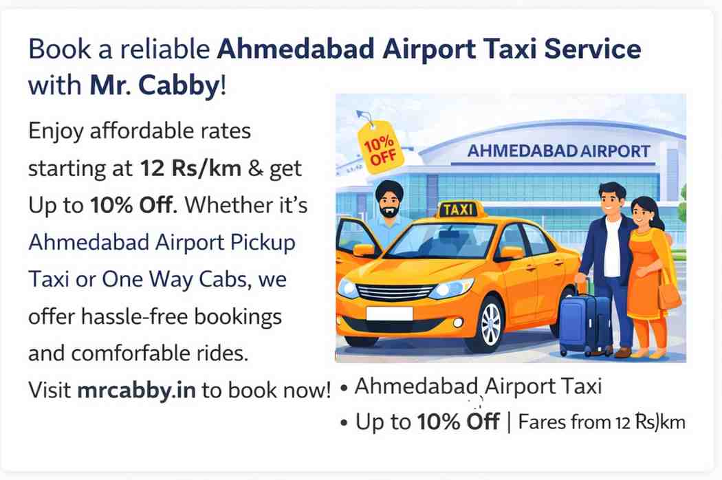Reliable Ahmedabad Airport Taxi Service &ndash; Book Your Ride Today