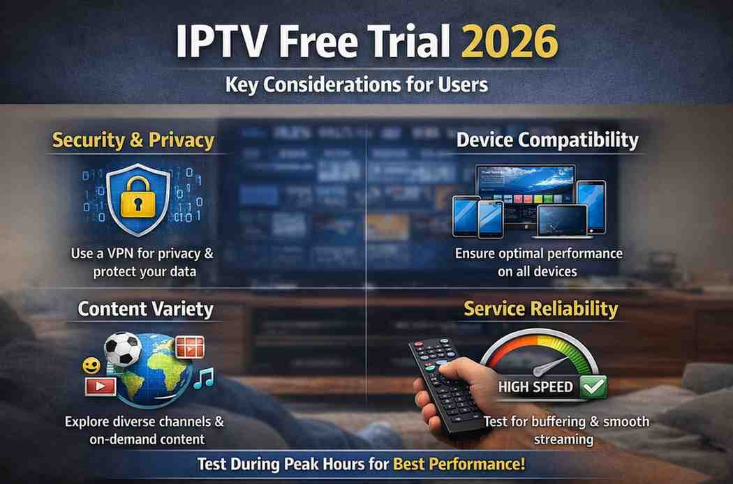 IPTV Free Trial 2026 &ndash; Best Services, Features & Guide