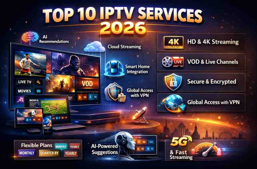 Top 10 IPTV Services 2026 &ndash; Best Streaming Providers