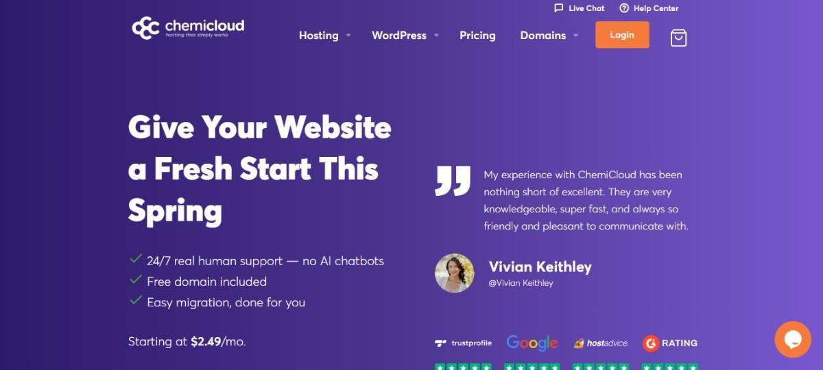 ChemiCloud Hosting Review 2026: Pricing, Features & Pros