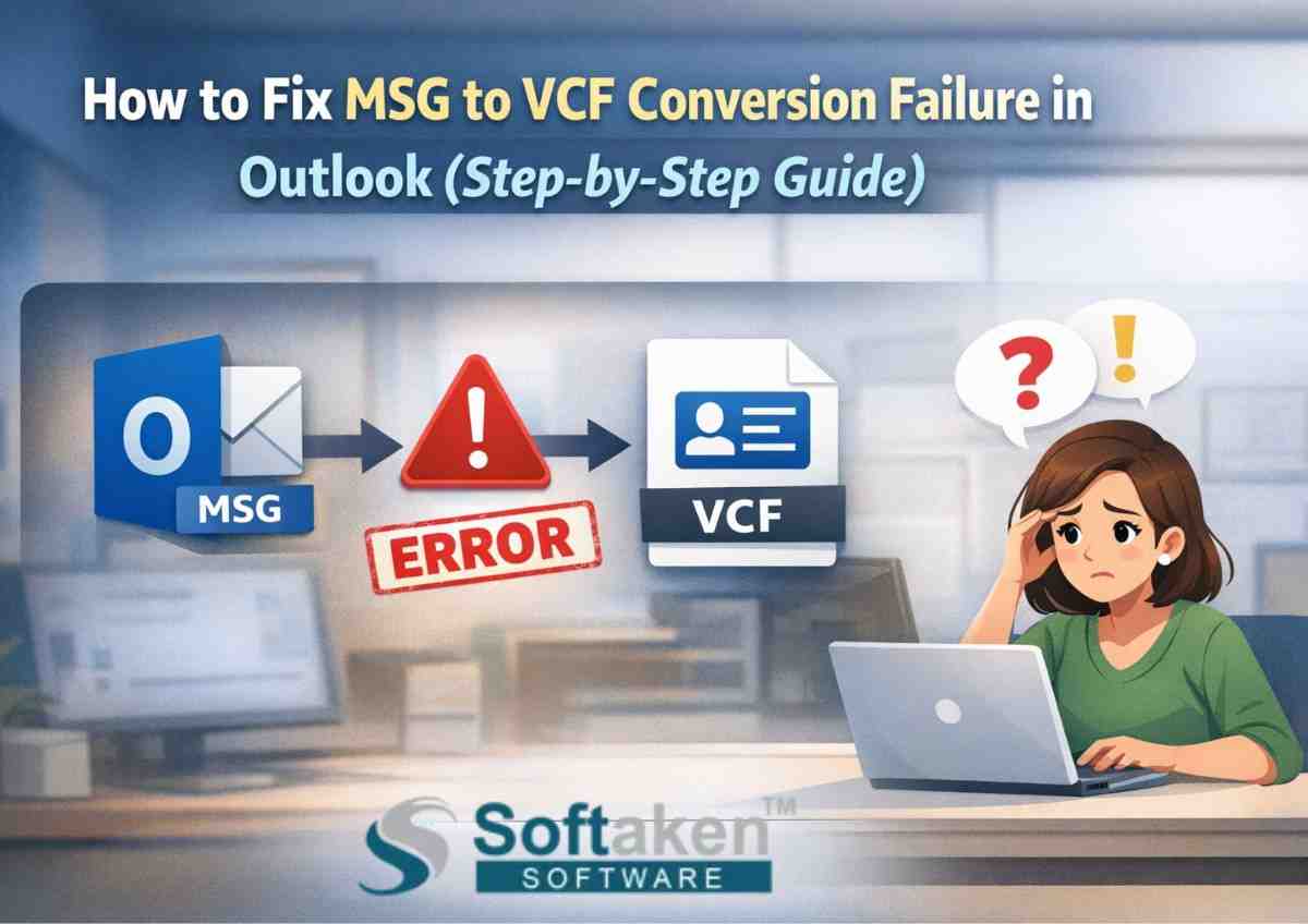 How to Fix MSG to VCF Conversion Failure in Outlook (Step-by-Step Guide)