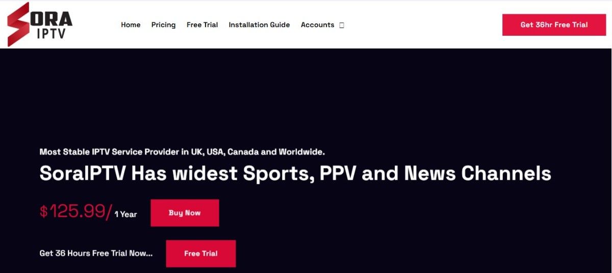 Sora IPTV Review 2026 &ndash; Pricing, Features & Free Trial