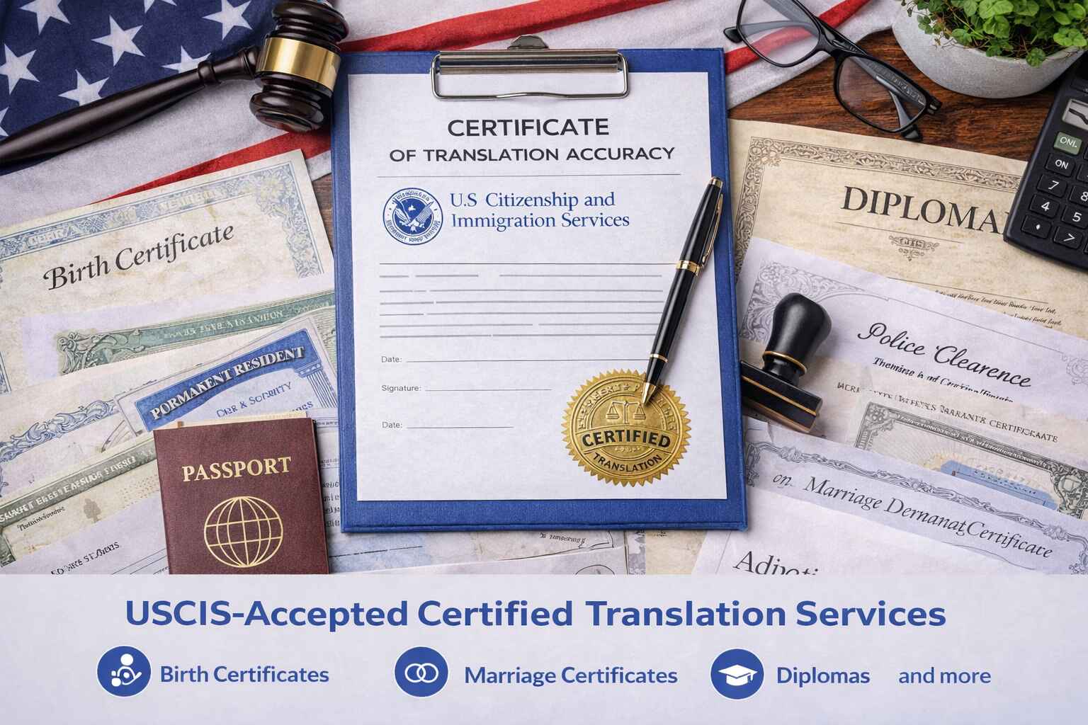 USCIS-Accepted Certified Translation Services.