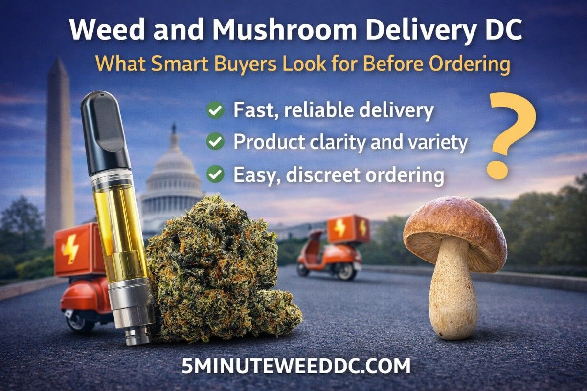 Weed and Mushroom Delivery DC: What Smart Buyers Look for Before Ordering