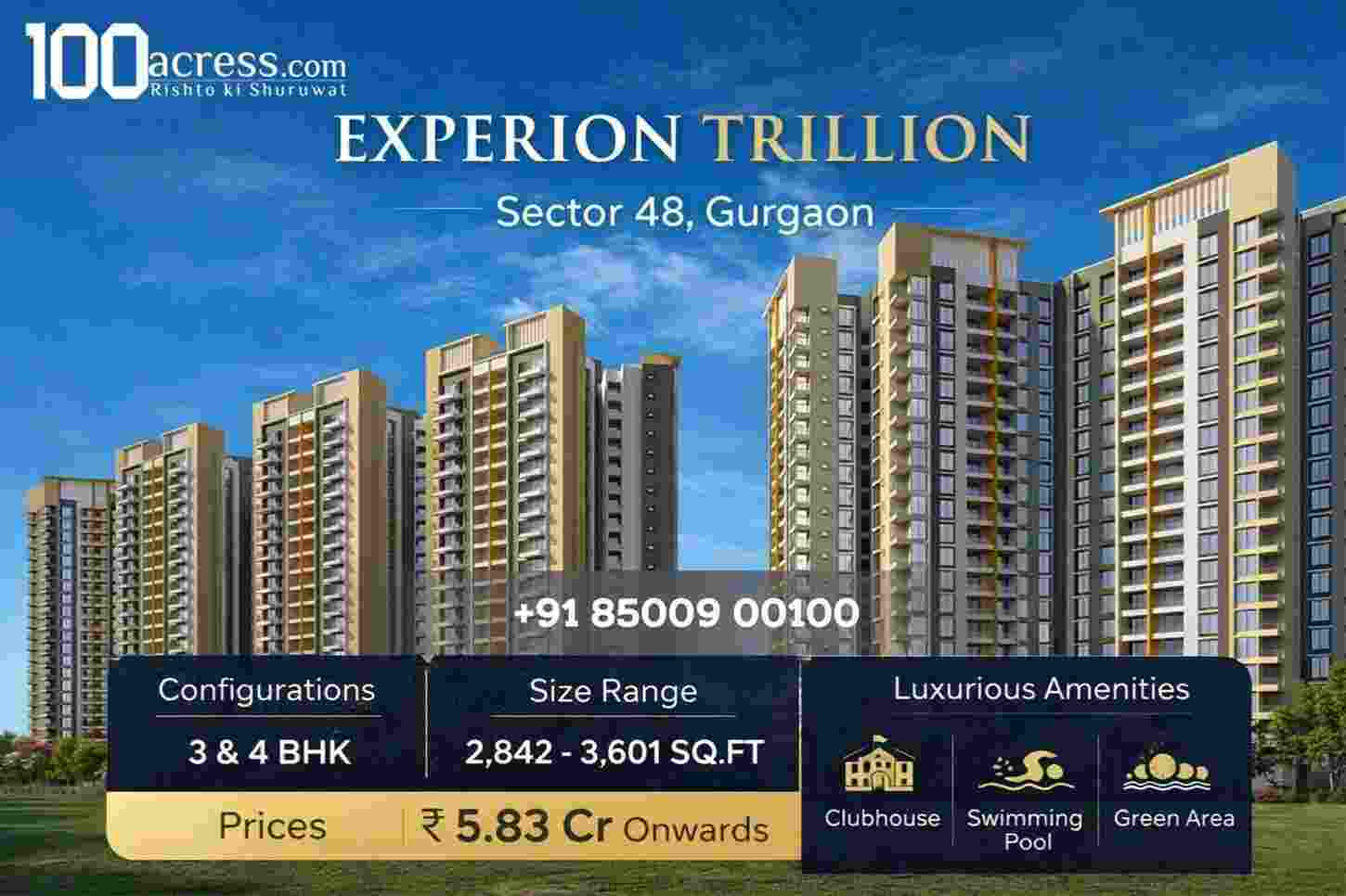 Experion The Trillion Sector 48 Gurgaon A Premium Address for Modern Luxury Living