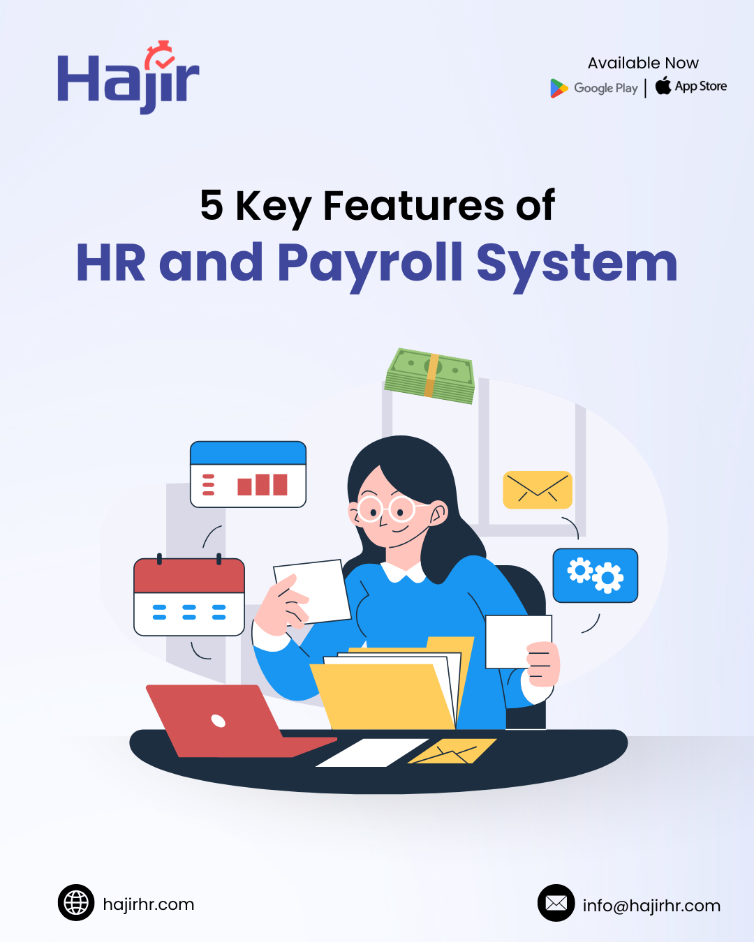 5 Key Features of HR and Payroll System | Hajir HR