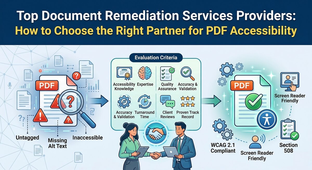 Top Document Remediation Services Providers: How to Choose the Right Partner for PDF Accessibility