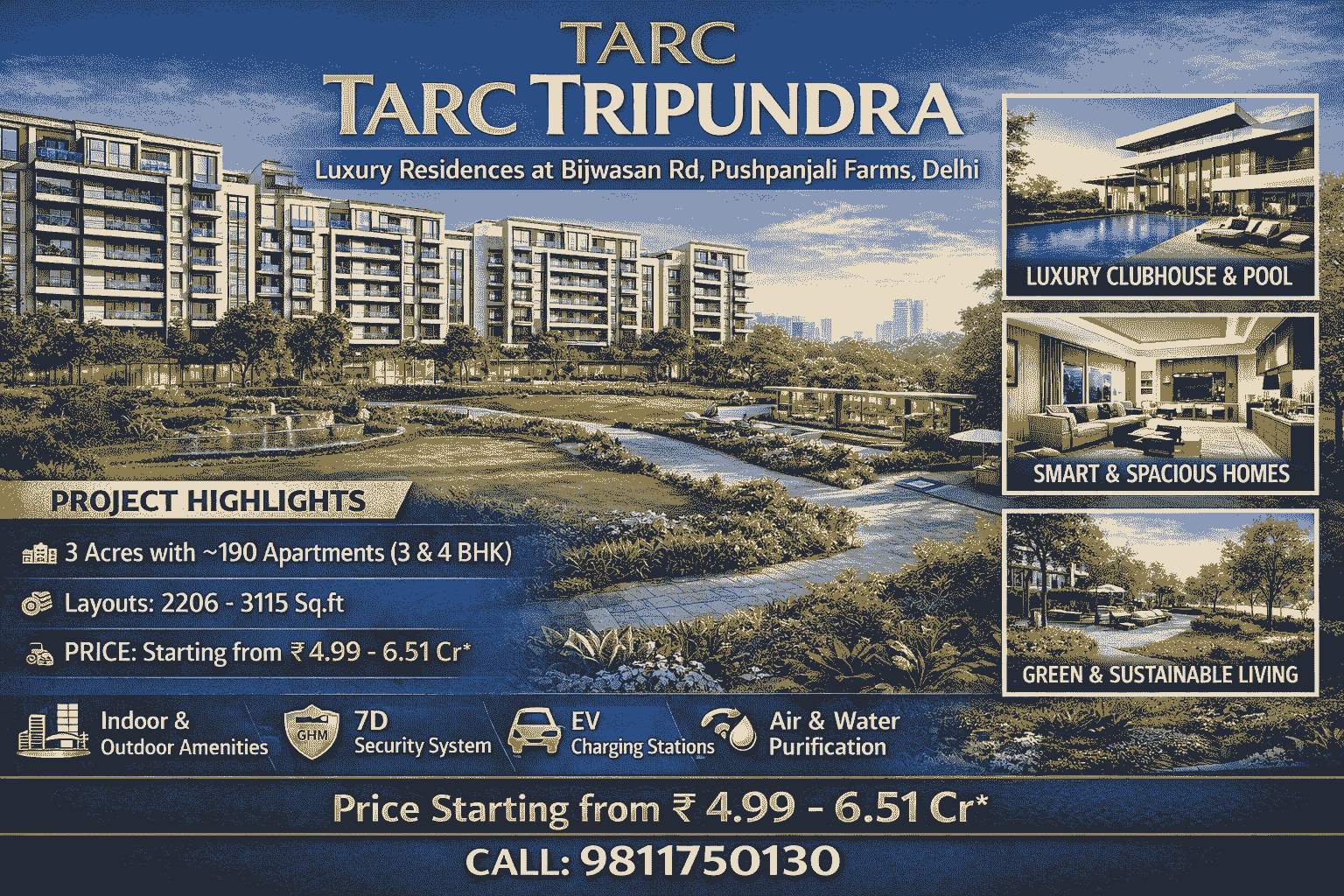TARC Tripundra on Bijwasan Road, New Delhi – A Premium Living Experience