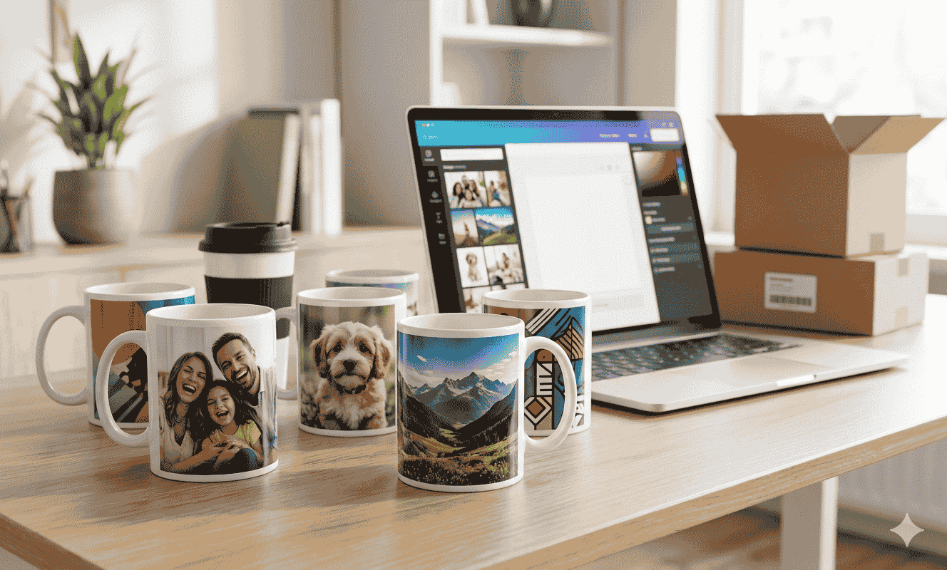 How to Sell Custom Photo Mugs With a Design Tool