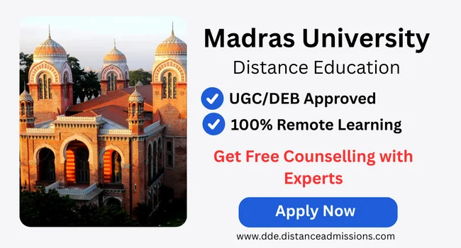 Madras University Distance Education Admission 2026 – Apply Now