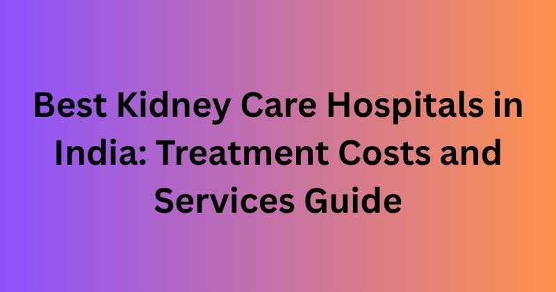 Best Kidney Care Hospitals in India: Treatment Costs and Services Guide
