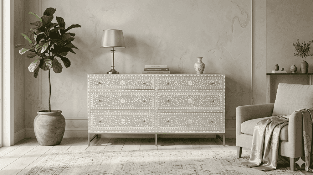 What Is Mother of Pearl Inlay Furniture? Craft, Style and Beauty Explained