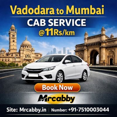 Mrcabby Cab Ride from Vadodara to Mumbai – Trusted & Emergency Service