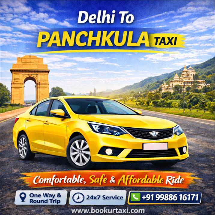 Delhi To Panchkula Taxi | Booking Start Only - INR 2150