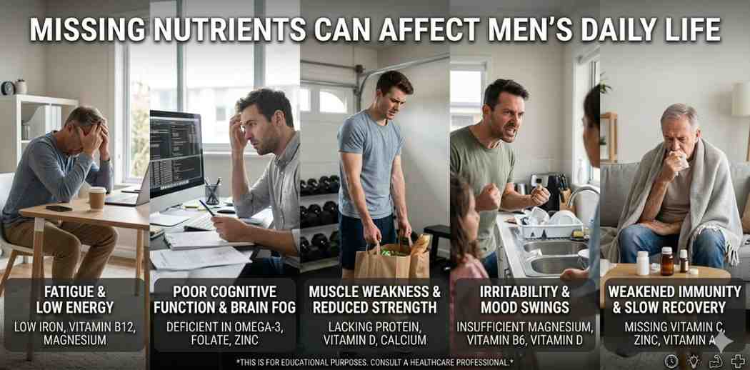Missing Nutrients Can Affect Mens Daily Life