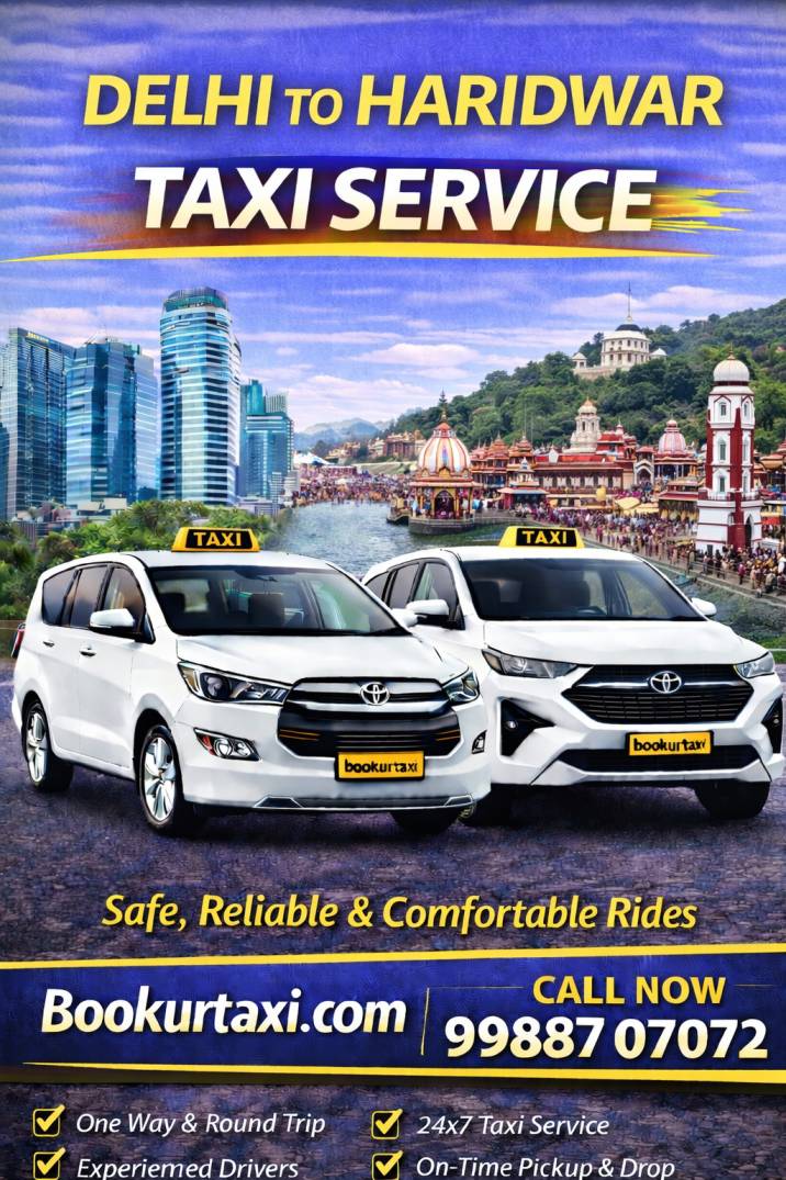 BookUrTaxi offers Delhi to Haridwar taxi at the lowest price starting from ₹3824 .
