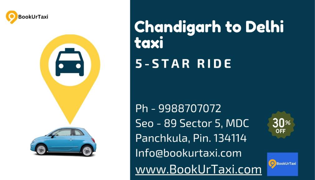 BookUrTaxi offers Chandigarh to Delhi Taxi service at the lowest price starting from ₹2350.