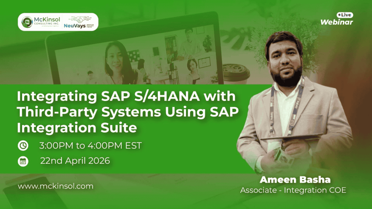 Seamlessly Integrate SAP S/4HANA with Third-Party Systems Using SAP Integration Suite | Webinar