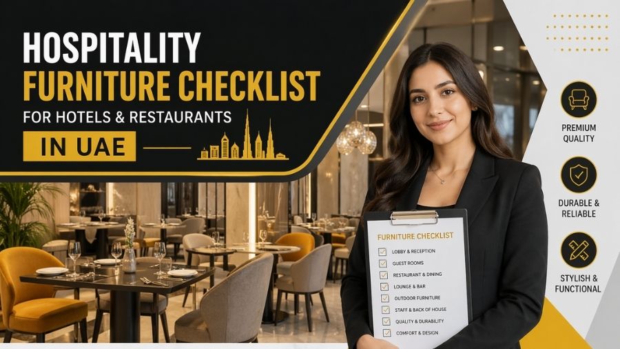 Hospitality Furniture Checklist for Hotels & Restaurants in UAE