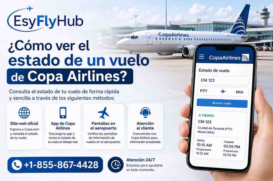 ¿Cómo ver el estado de un vuelo de Copa Airlines?