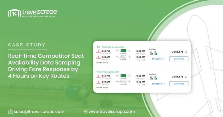 Real-Time Competitor Seat Availability Data Scraping