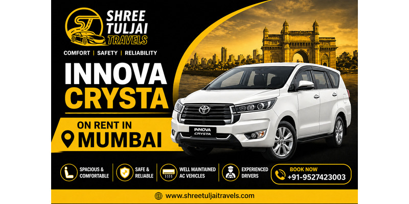 Innova Crysta on Rent in Mumbai – Ideal Choice for Long Drives