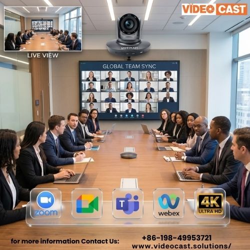 All-in-One PTZ Camera for Hybrid Meetings & Video Conferencing
