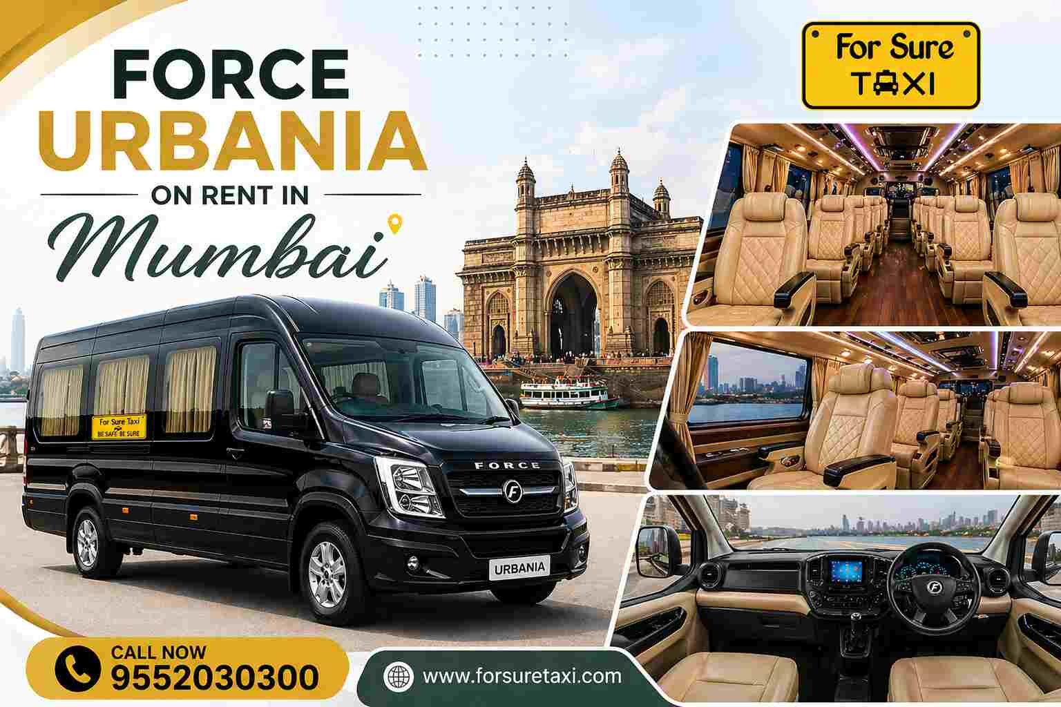 Force Urbania on Rent in Mumbai Starting @ ₹30/Km + Luxury Travel 2026
