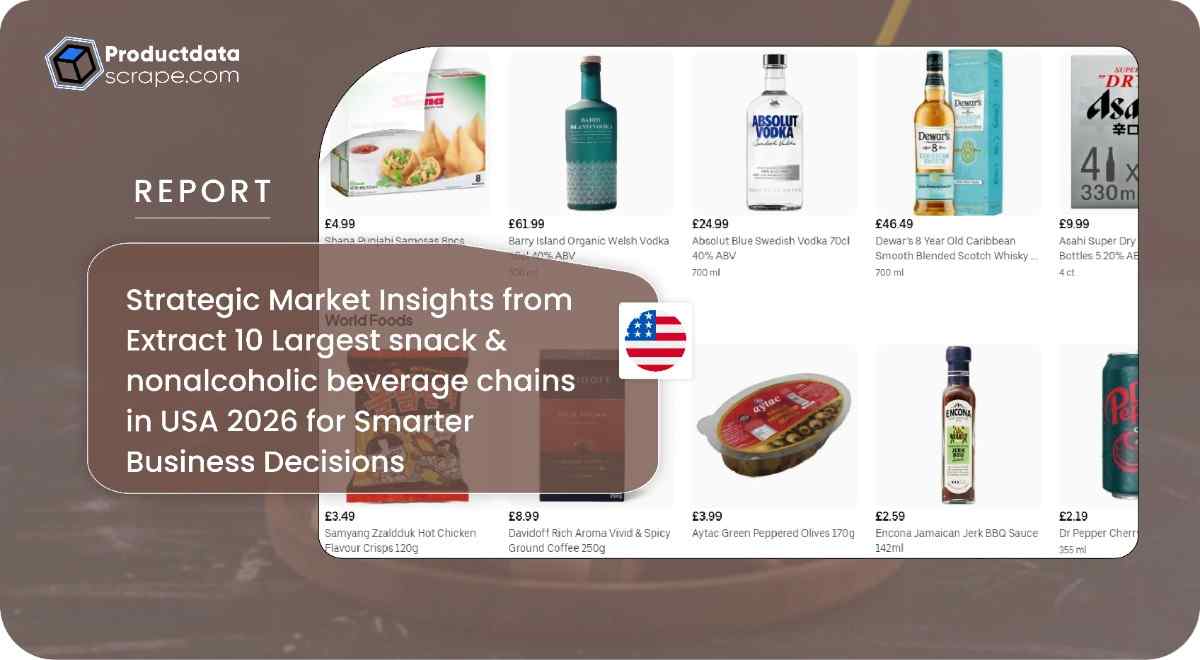 Extract 10 Largest snack & nonalcoholic beverage chains in USA 2026