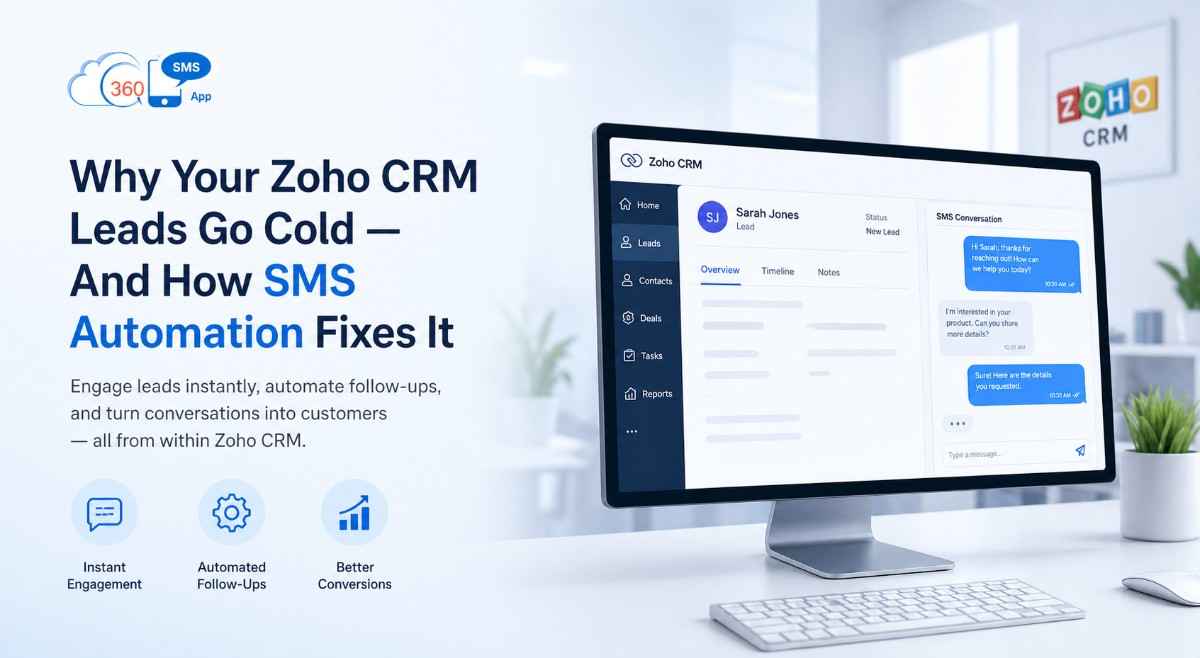 Why Your Zoho CRM Leads Go Cold — And How SMS Automation Fixes It