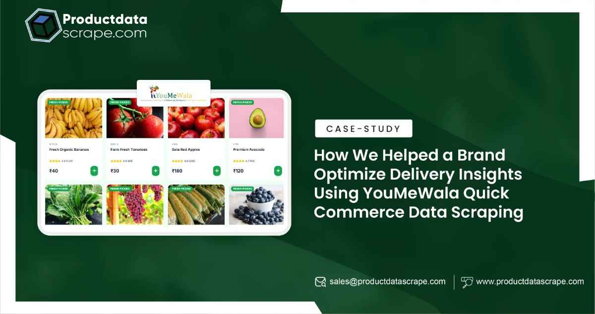YouMeWala Quick Commerce Data Scraping