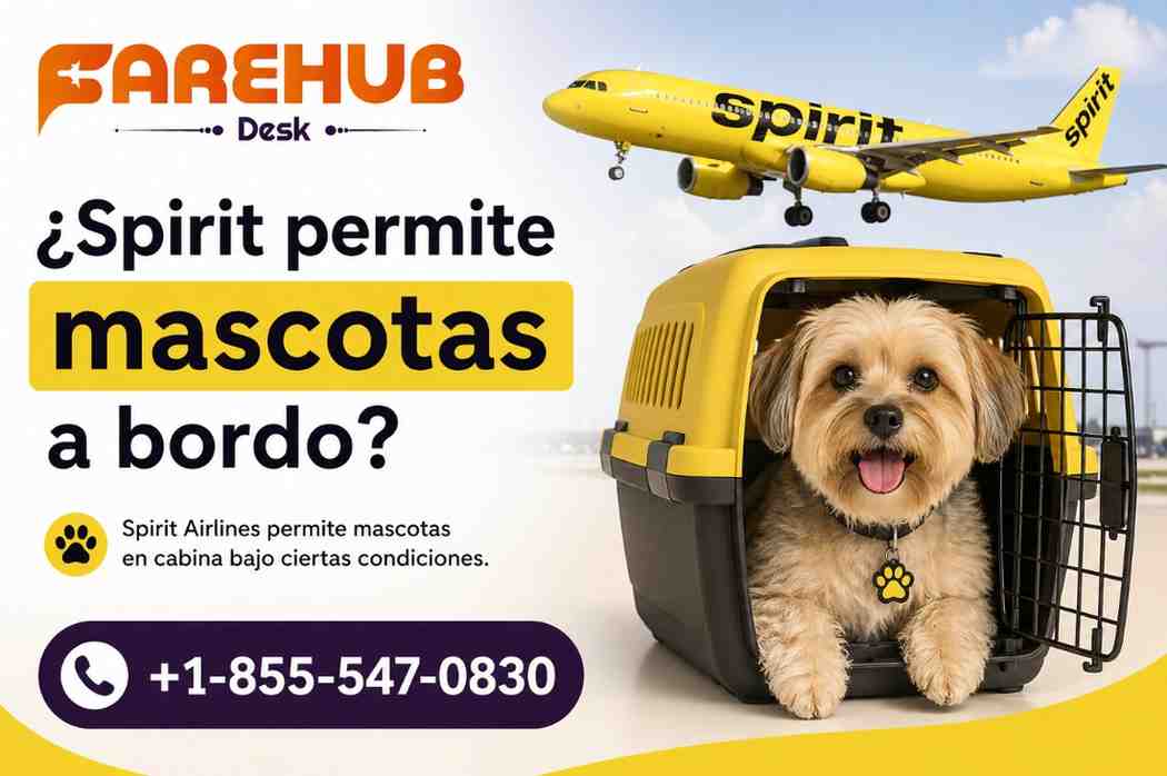 ¿Spirit permite mascotas a bordo?