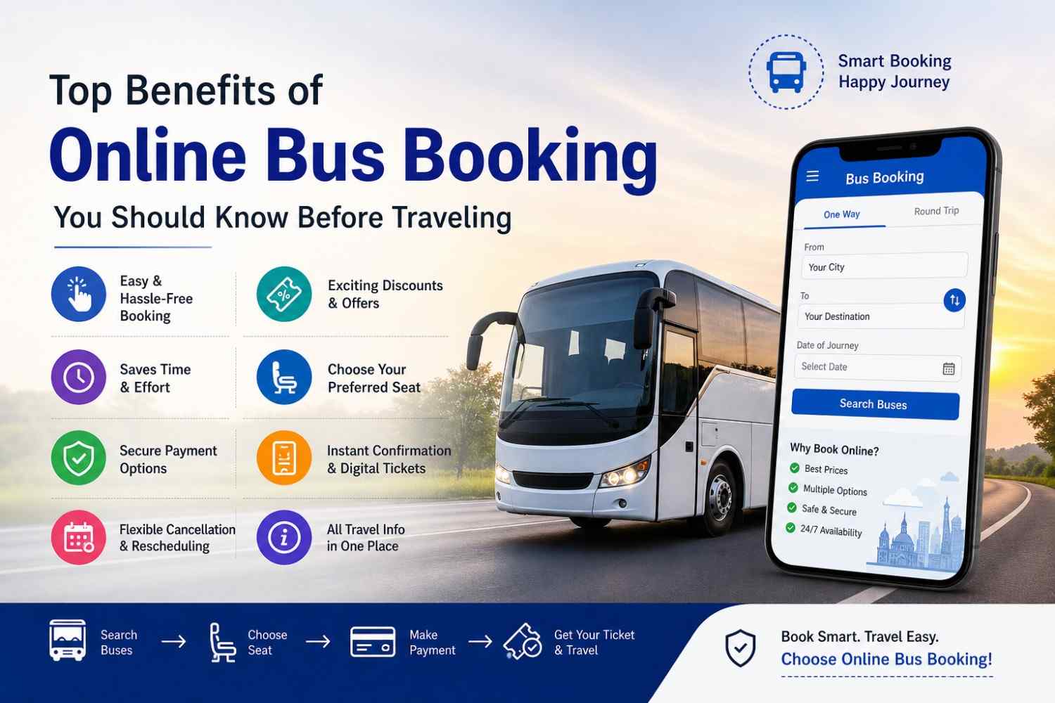 Top Benefits of Online Bus Booking You Should Know Before Traveling