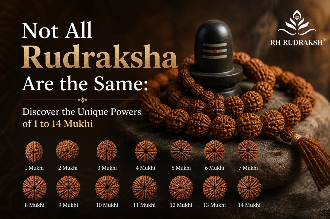 Not All Rudraksha Are the Same: Discover the Unique Powers of 1 to 14 Mukhi