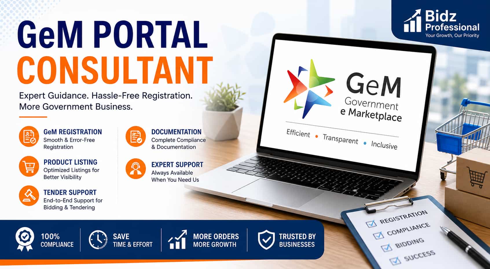 Why a GeM Portal Consultant is Essential for Business Growth in Government Procurement