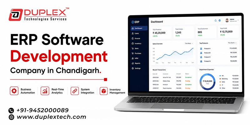 Custom ERP Solutions by Leading ERP Software Development Company in Chandigarh