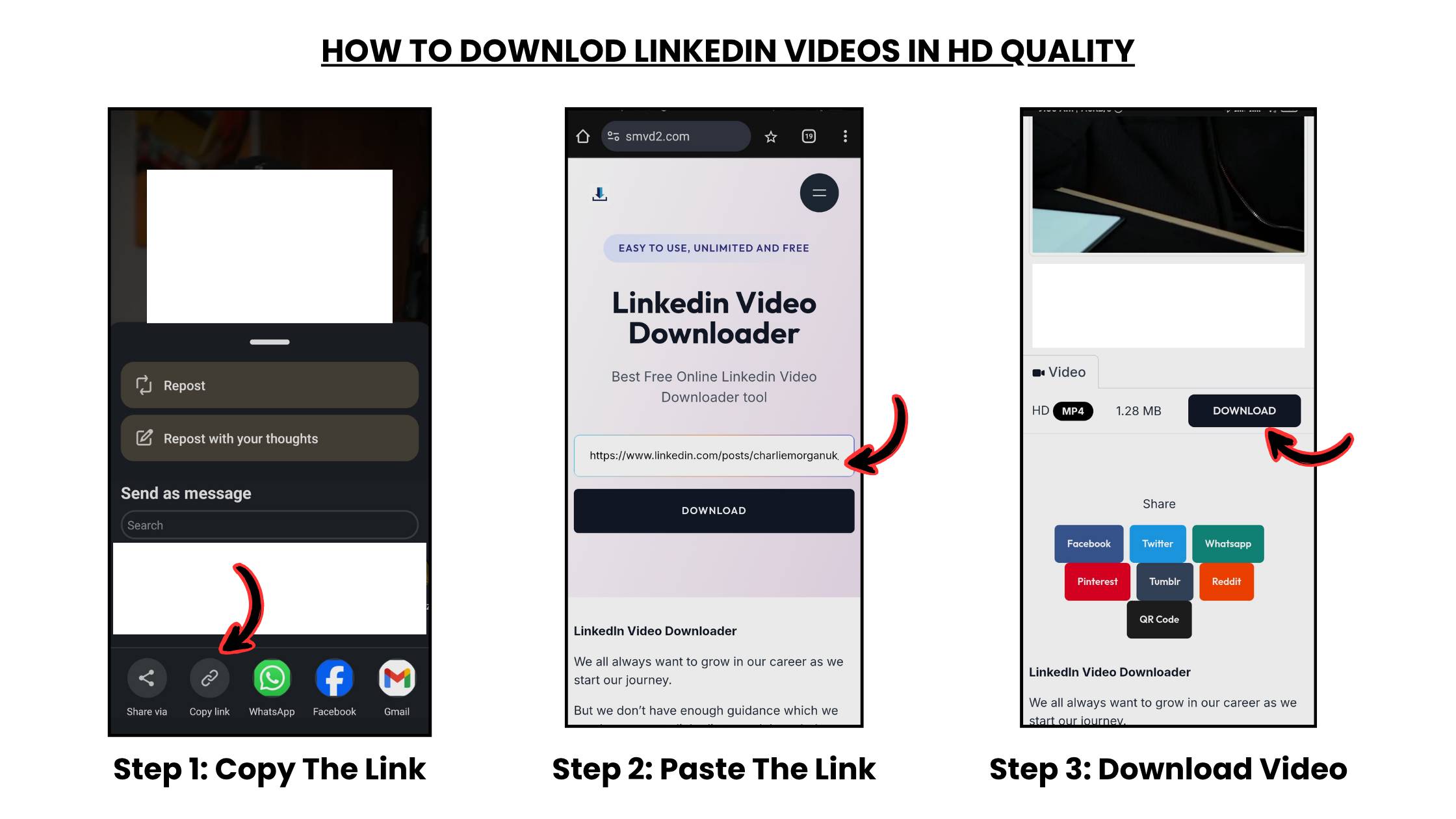 LinkedIn Video Downloader Free Online - Download Linkedin Videos Free