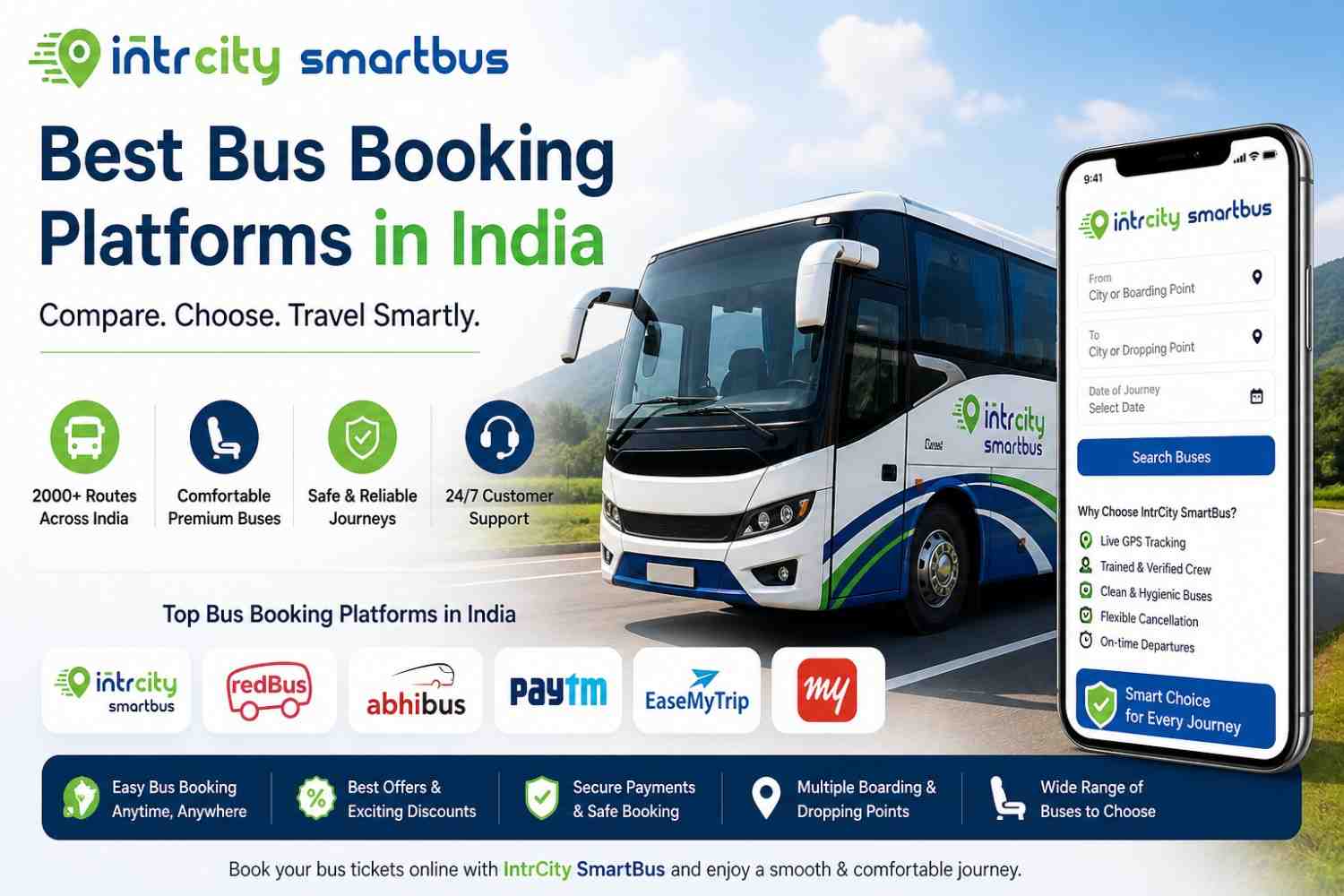 Best Online Bus Booking Platforms in India – Compare & Pick the Right One